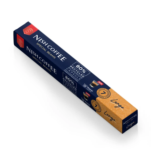 Nish Coffee Kapsül Kahve 6 Lungo (Nespresso Uyumlu)-10 Adet ürün görseli 1