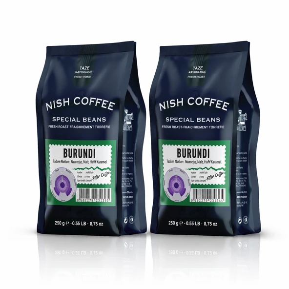 Nish Filtre Kahve Burundi 2x250 Gr ürün görseli 1