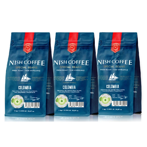 Nish Filtre Kahve Kolombiya 3x1 Kg ürün görseli 1