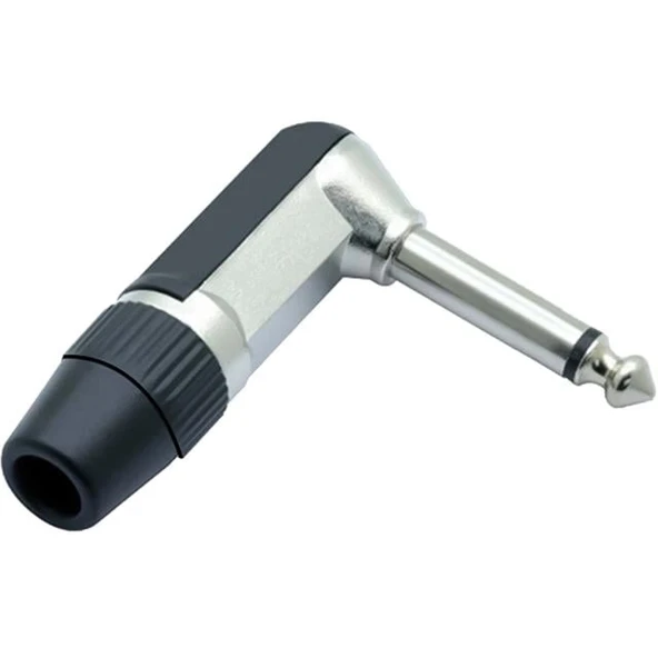 Gitar Jack 6.3 Mm Mono L Tip  Plastik Gövde Metal Uç ürün görseli 1