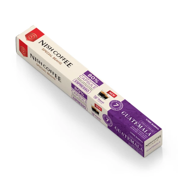 Nish Coffee Single Orijin Kapsül Kahve Guatemala (Nespresso Uyumlu)-10 Adet ürün görseli 1