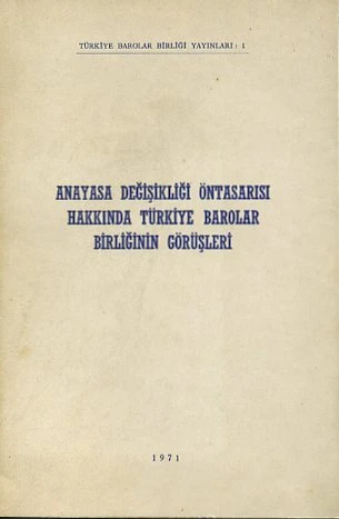 Anayasa Değişikliği Öntasarısı Hakkında Türkiye ürün görseli 1
