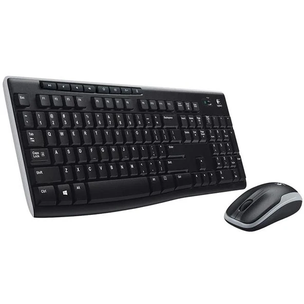 Logitech MK270 Kablosuz Klavye Set Mm Q Tr Siyah - Resim 2