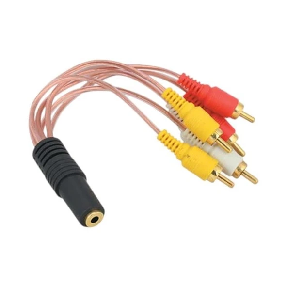 3.5 Mm Stereo Dişi 6 Tos Erkek 5+1 Kablo ürün görseli 1