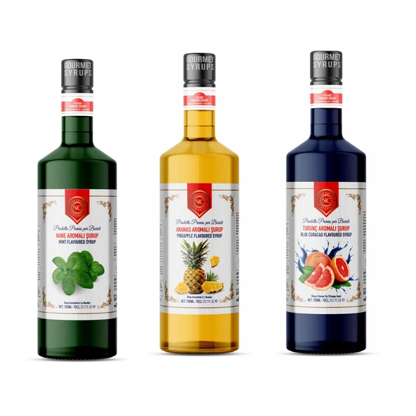 Nish Turunç Ananas Nane Aromalı Şurup 3 x 700 ML - Pet Şişe ürün görseli 1