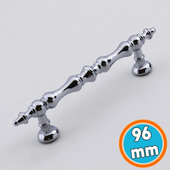 Metal Kulp Parlak Krom 96 mm - 9.6 cm Mobilya Çekmece Mutfak Dolabı Dolap Kulpları Kulbu Kulpu ürün görseli 1