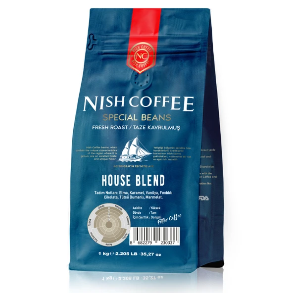 Nish Filtre Kahve House Blend 1 Kg ürün görseli 1