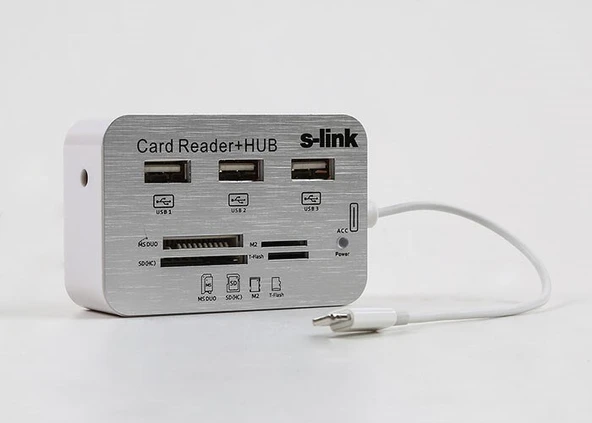 S-link IP-536 iPad4/Mini To 3SB + 4in1 Harici Kart Okuyucu ürün görseli 1