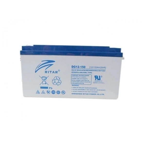 Ritar 12 Volt 150 Amper Deep Cycle Jel Akü - Resim 3