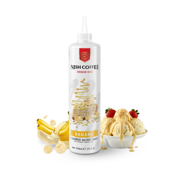 Nish Muz Aromalı Dekor Sos 750 Gr - Resim 3