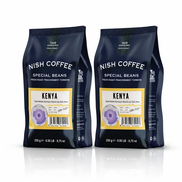 Nish Filtre Kahve Kenya 2x250 Gr ürün görseli 1