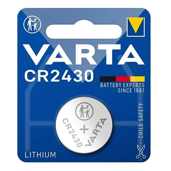 Varta CR2430 3 Volt Lityum Pil Tekli ürün görseli 1