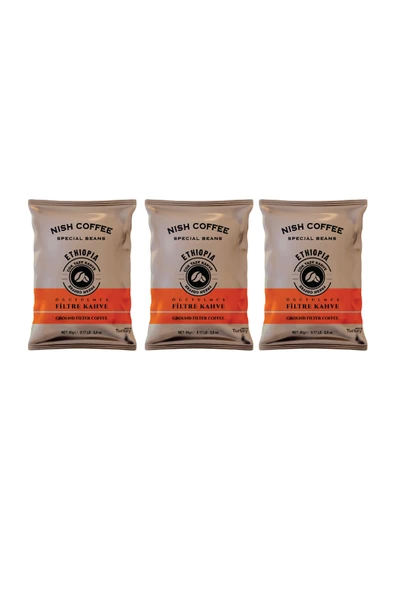 Nish Filtre Kahve Etiyopya 3x80 gr ürün görseli 1