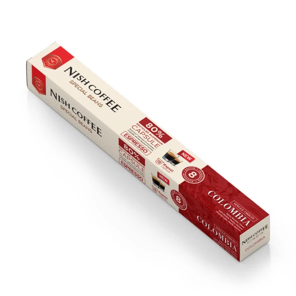 Nish Coffee  Single Orijin Kapsül Kahve Colombia (Nespresso Uyumlu)-10 Adet ürün görseli 1