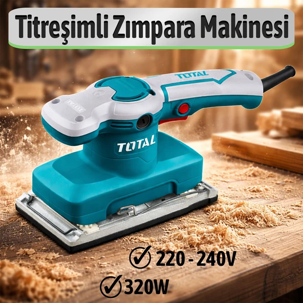 PTTAVM: Titreşimli Zımpara Makinesi 320W Profesyonel Elektrikli