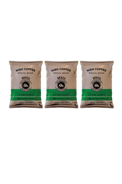 Nish Filtre Kahve Brazil 3x80 gr ürün görseli 1
