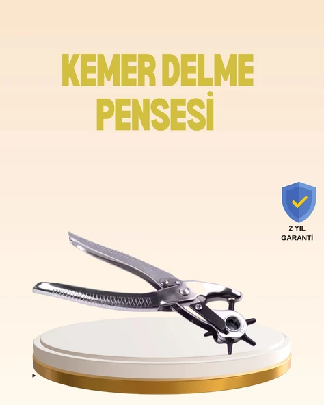 Profesyonel Deri Delme Pensesi Döner Başlıklı Kemer Delici 6 Fonksiyonlu ürün görseli 1
