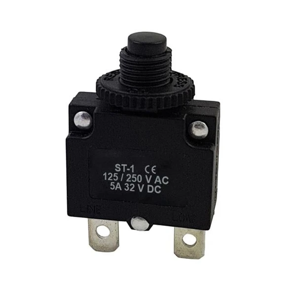 PowerMaster IC-271S ST-1 Termik Resetli Sigorta 125/250V AC 32V DC 5 Amper ürün görseli 1