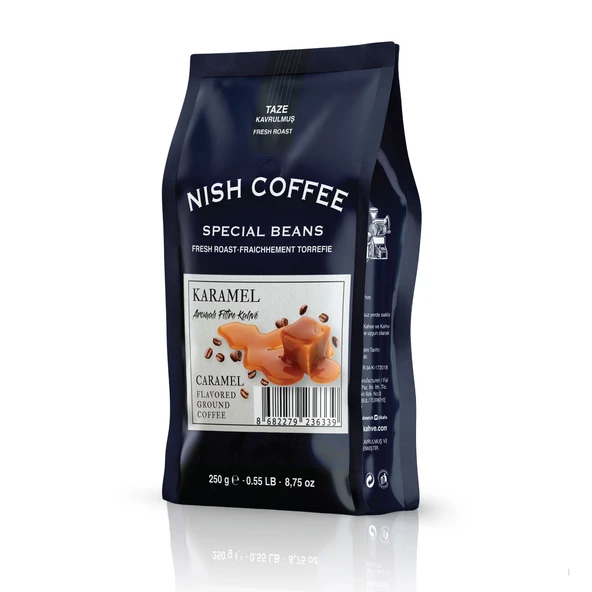 Nish Karamel Aromalı Filtre Kahve 250 gr ürün görseli 1