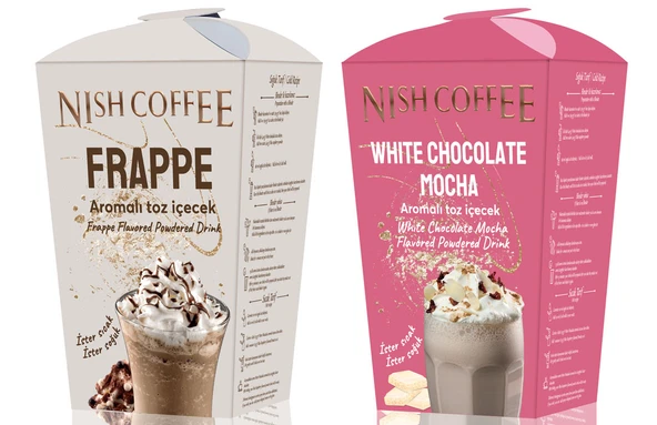 Nish Frappe, White Chocolate Mocha Aromalı Toz İçecek 2’li Set 2x250 Gr ürün görseli 1