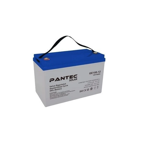 Pantec Solar 12V 100Ah Deep Cycle Jel Akü ürün görseli 1