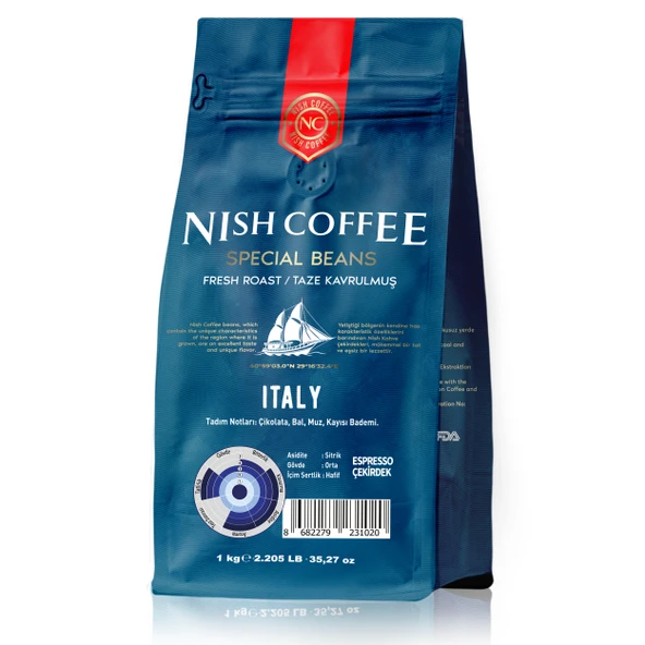 Nish Espresso Italy 1 kg ürün görseli 1