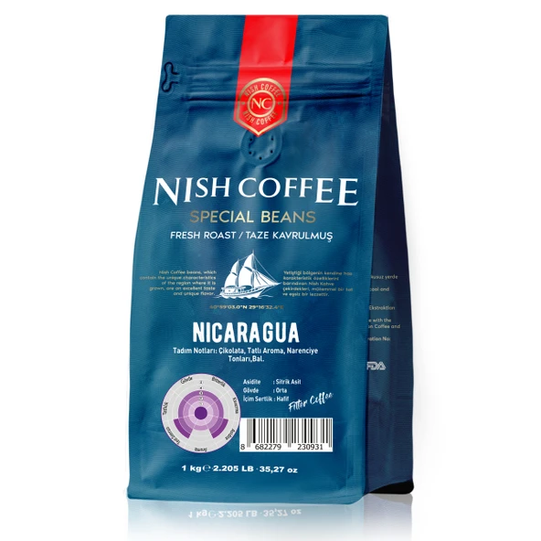 Nish Filtre Kahve Nicaragua 1 Kg ürün görseli 1