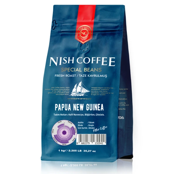Nish Filtre Kahve Papua Yeni Gine 1 Kg ürün görseli 1