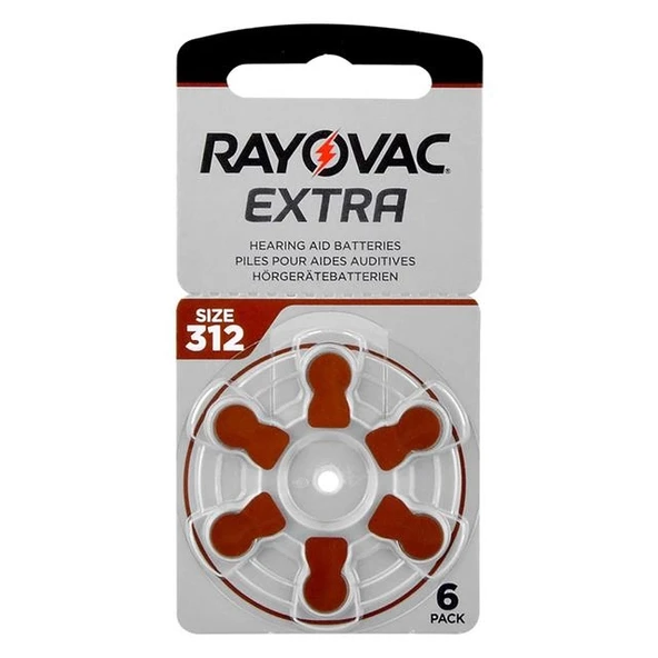 Rayovac 312 Numara Kulaklık Pili 6'lı Paket ürün görseli 1