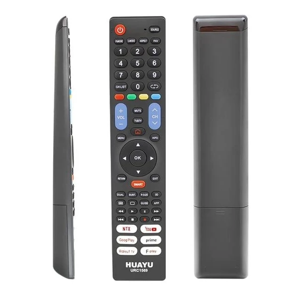 Huayu URC1569 Netflix-YouTube-Prime Video-Google Play Tuşlu 7in1 Universal Lcd Led Tv Kumandası ürün görseli 1