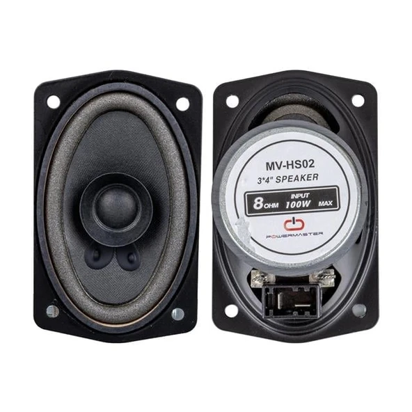 Magicvoice MV-HS02 3X4'' 7.5X10 Cm 8 Ohm Max 100 Watt Oval Oto Hoparlör ürün görseli 1