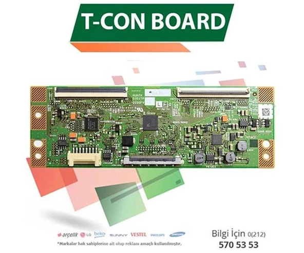 Samsung RUNTK 5351TP - UE32F5070 - UE32F5570 - CY-HF320BGSV1H - Lcd Led T-CON Board ürün görseli 1