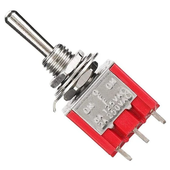 IC-148B  9 Pin On-Off Ø6Mm Toggle Switch MTS-303 - Resim 5