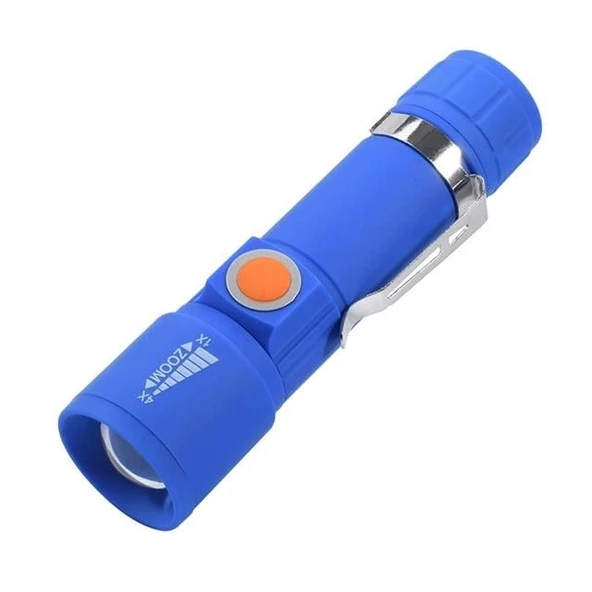 Powermaster MX-616S Usb Şarjlı 3 Modlu Plastik Kasa Mini El Feneri Özellikleri ürün görseli 1