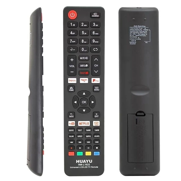 Huayu RM-L1622 Netflix-YouTube-Prime Video-Google Play Tuşlu Universal Lcd Led Tv Kumandası ürün görseli 1