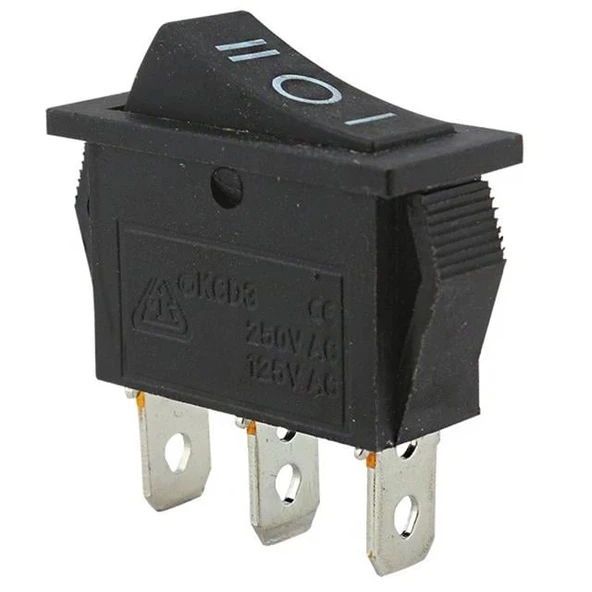 IC-117 Dar Işıksız On-Off-On 3P Yaylı Anahtar ürün görseli 1