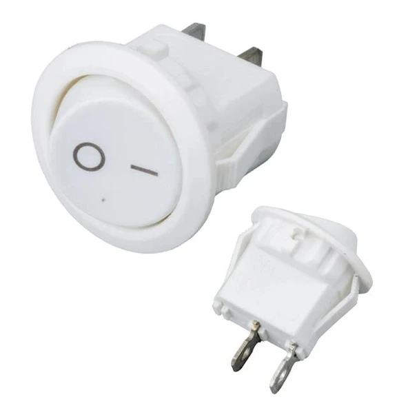 IC-133A Yuvarlak Işıksız On-Off Anahtar 2P ürün görseli 1