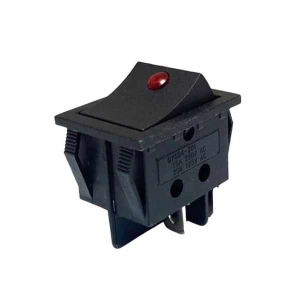 IC-104D 220 Volt Geniş Nokta Işıklı On-Off  Anahtar ürün görseli 1