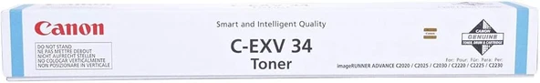 Canon C-EXV-34 Mavi (CYAN) Orjinal Toner ürün görseli 1