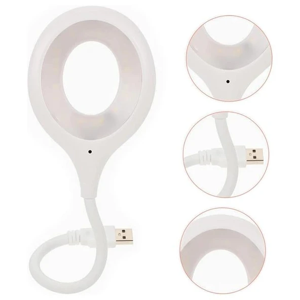 PowerMaster Portatif Akrobatik 20 SMD Ledli USB Gece Kitap Okuma Çalışma Lambası (Powerbank Uyumlu) ürün görseli 1