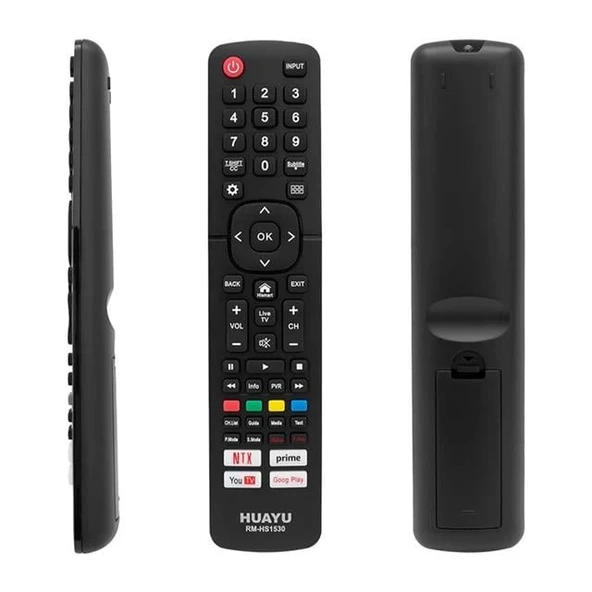 Huayu Hısense RM-HS1530 Netflıx- Youtube- Prıme Vıdeo- Google Play Tuşlu Unıversal Lcd-Led Tv Kumanda ürün görseli 1