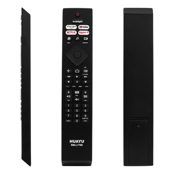 Huayu Philips RM-L1760 Ambilight-Netflix-Prime Video-Youtube-Rakuten Tv Tuşlu Led Tv Kumanda ürün görseli 1