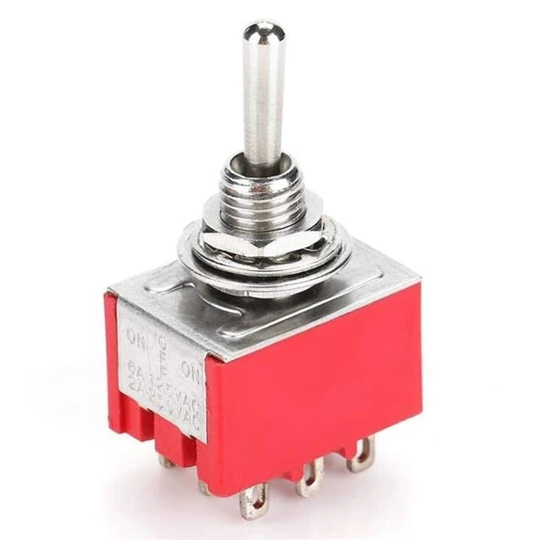 IC-148B  9 Pin On-Off Ø6Mm Toggle Switch MTS-303 ürün görseli 1