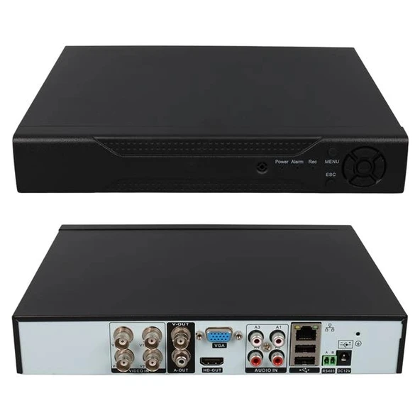 PowerMaster PM-12180 4 Kanal 5MP Destekli 1080N H265 Xmeye Video Çıkışlı DVR/XVR Kayıt Cihazı ürün görseli 1