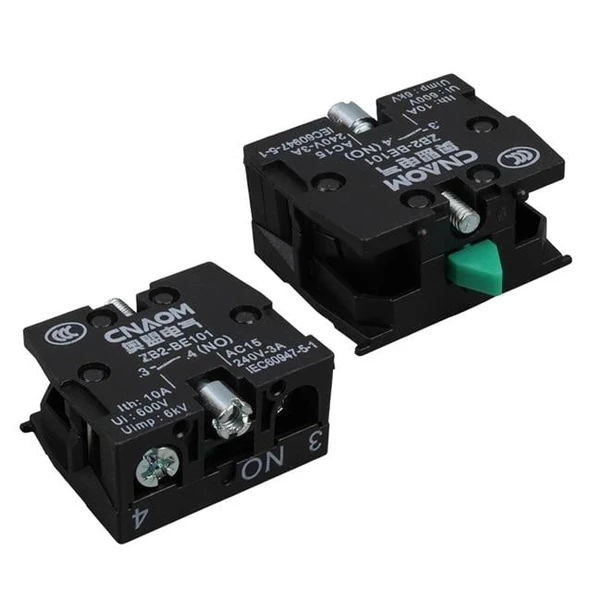 Lay5-Be102 22 Mm Kontak Blok No Yeşil ürün görseli 1