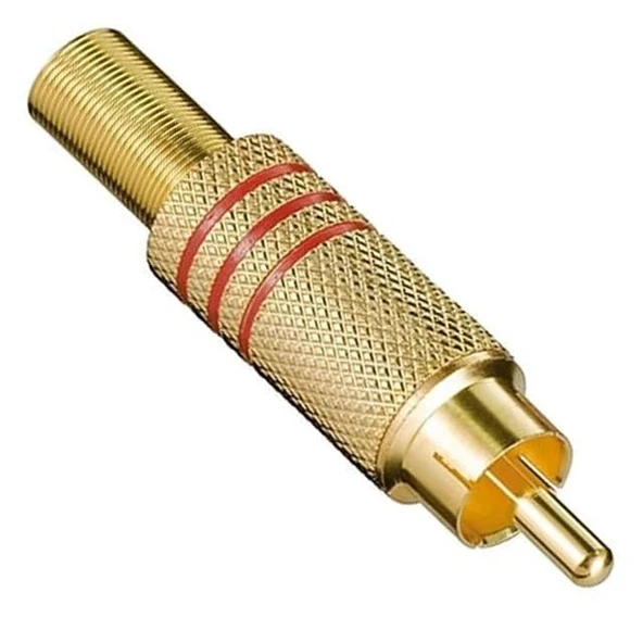 PowerMaster PM-26484 Tos RCA Fiş Metal Gold Erkek Konnektör ürün görseli 1