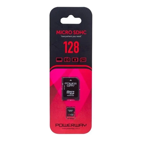 Powerway PWR-128 128 GB Micro SD (Class 10) Hafıza Kartı ürün görseli 1