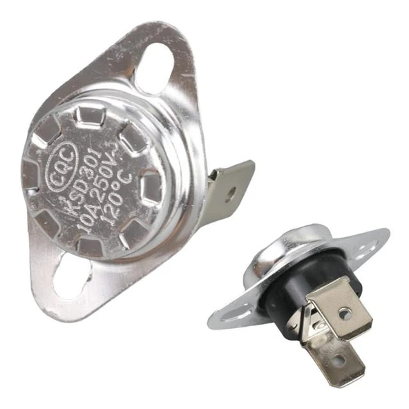 120°C NC (Normalde Kapalı) KSD301 Bimetal Termostat ürün görseli 1