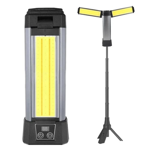 PowerMaster PM-24565 25 Watt USB - Type-C Girişli P50 Ve Cob Ledli 2 Kanatlı Kollu Çalışma Lambası ürün görseli 1