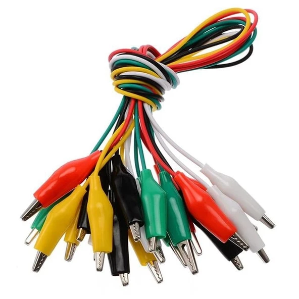 Powermaster PM-3930 Renkli Küçük Kablolu Krokodil (10'lu Paket) ürün görseli 1